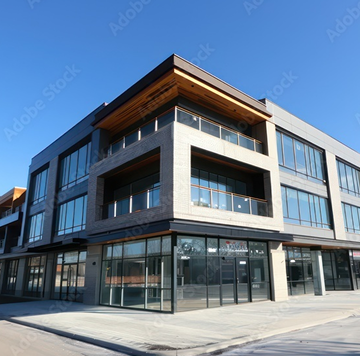 Modern commercial building